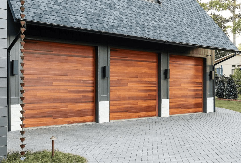 Planks - Wood Look Style Garage Doors